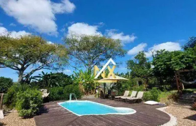 Chácara com 2 dormitórios à venda, 4000 m² por r$ 2.500.000 - medeiros - barra velha/sc