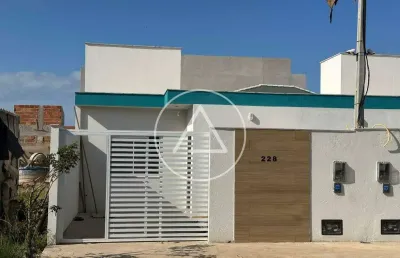 Atlântica imóveis tem excelente casa linear 2 quartos atlântico norte para venda por r$240.000,00