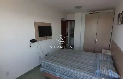 Atlântica imóveis tem excelente flat mobiliado com vista para o mar para aluguel - pacote r$2.200,00