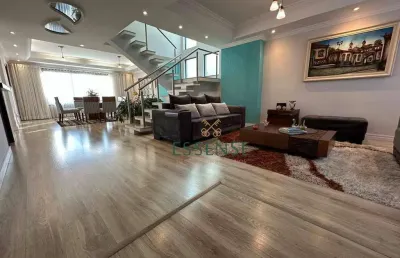 Sobrado de alto padrão à venda de 353 m² no jardim carlos cooper em suzano/sp: 03 dormitórios