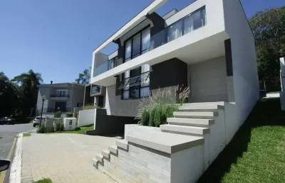 Casa 4 dormitórios, 4 suítes, 640 m², à venda por r$ 4.200.000 - santa felicidade, curitiba (pr)