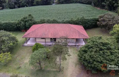 Chácara com 3 dormitórios à venda, 4 m² por r$ 1.099.000,00 - fazendinha - campo largo/pr