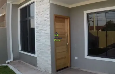Casa com 3 quartos à venda na gralha azul, fazenda rio grande , 74 m2 por r$ 445.000