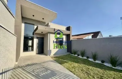 Casa com 3 quartos à venda na gralha azul, fazenda rio grande  por r$ 485.000