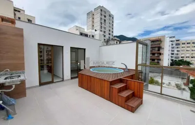 Cobertura espetacular a venda no coração da tijuca, praça saens pena, varandão, 4 quartos, 2 suítes, primeira locação