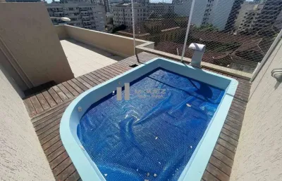 Cobertura duplex à venda no condomínio focus! varanda, 3 quartos, suíte, copa cozinha, dependências, terraço gourmet com piscina! são 2 vagas! prédio com infra estrutura e porteiro 24 horas! rua mariz