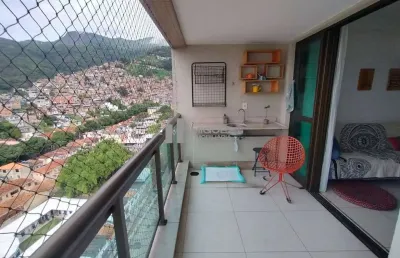 Apartamento à venda no condominio aquarela carioca, rua do bispo. sol manhã, vista cristo redentor. código 21681
