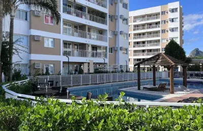 Apartamento  a venda 2 quartos com varanda, prédio com infraestrutura completa na estrada dos bandeirantes