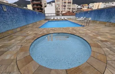 Apartamento à venda na tijuca com 2 quartos (1 suíte), varanda e 2 vagas na escritura. condomínio com infraestrutura completa, a poucos metros do metrô uruguai.