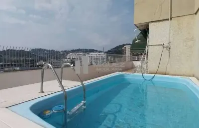 Cobertura linear à venda espetacular, tijuca.  4 quartos, 2 vagas, terraço. código 22344