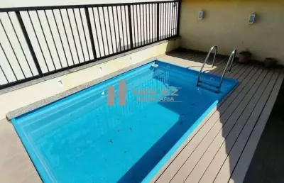 Cobertura à venda, rua maria amália, tijuca. 3 quartos suítes, terraço com piscina e 2 vagas! código 22854