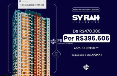 Apartamento com 2 dormitórios à venda, 69m² - bosque flamboyant - taubaté/sp