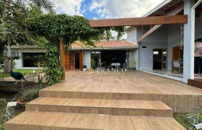 Casa com 4 dormitórios à venda, 300 m² - chácara campestre - taubaté/sp