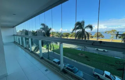 Apartamento de frente para orla com 3 quartos no parque hotel - araruama/rj