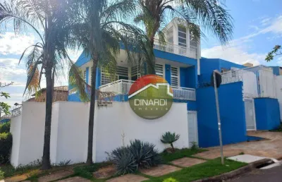 Casa com 4 dormitórios para alugar, 640 m² por r$ 6.500,01/mês - alto da boa vista - ribeirão preto/sp