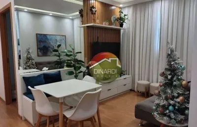 Apartamento com 2 dormitórios à venda, 43 m² por r$ 280.000,00 - condomínio guaporé - ribeirão preto/sp