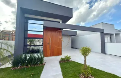 Casa nova com suíte e acabamento impecável no loteamento lisboa 3 – forquilhas, são josé/sc