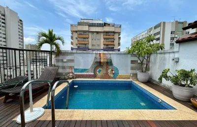 Apartamento cobertura duplex de 4 quartos, com 298m², à venda em icaraí, niterói/rj