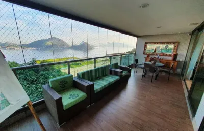 Apartamento de luxo com 4 quartos e 250m², à venda em são francisco, niterói/rj