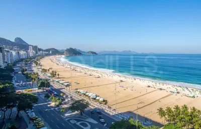 Apartamento cobertura de luxo com 4 quartos e 425m², à venda na praia de copacabana, rio de janeiro/rj