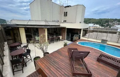 Apartamento cobertura duplex de 4 quartos, com 313m², à venda em icaraí, niterói/rj