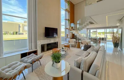 Casa de condomínio à venda em nova santa rita, sanga funda, com 4 quartos, 303m²
