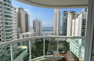 Aluguel anual 3 suites, quadra mar com vista mar, mobiliado e 2 vagas