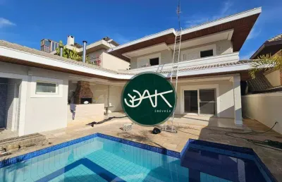 Casa com 4 dormitórios, 408 m² - venda por r$ 3.800.000 ou aluguel por r$ 17.000/mês - condomínio sunset park - são josé dos campos/sp