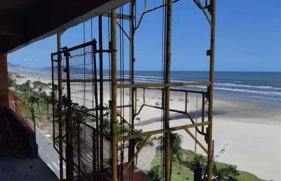 109mil entrada saldo banco - 2 quartos um suite, frente mar, sacada gourmet, obras aceleradas