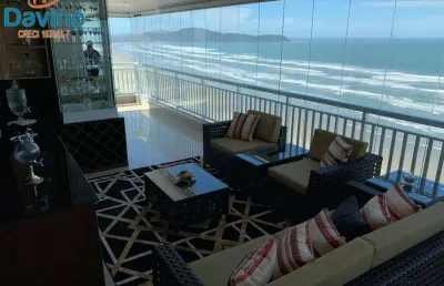 3,5milhão - apartamento alto padrão - frente mar - 3 suites - jacuzzy -  4 vagas - total frente mar - 326m² de area util