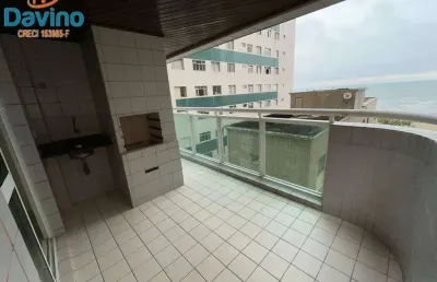 398,7mil entrada saldo direto apartamento vista mar churrasqueira 3 dormitórios suite e double suites - sacada envolve todo imóvel - 100m do mar da vila tupi