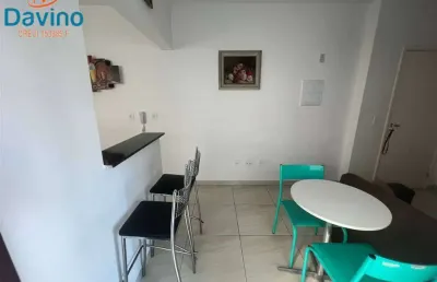 305mil - apartamento mobiliado pé na areia 1 dormitório sacada elevador, praia da aviação