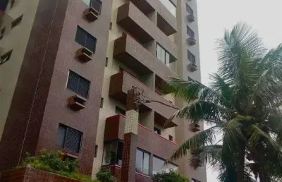 290mil - apartamento pé na areia da praia do maracana - 1 quarto - elevador