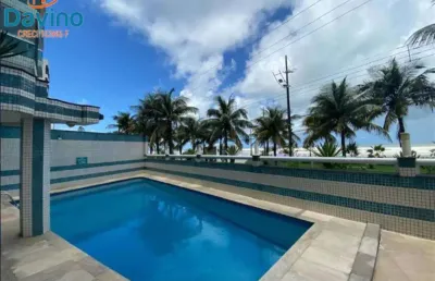 Apartamento frente mar com 3 dormitórios, com lazer, r$ 900.000 à vista ou financiamento bancário