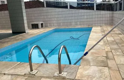 325mil apartamento de 1 dormitório com piscina e 350 metros da praia!