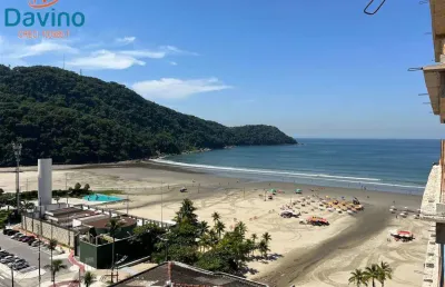 360mil de entrada apartamento 3 suites praia do canto do forte altissimo padrão com livre mar 132m area util lazer de resort
