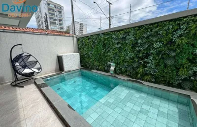 1499milhao - sobrado 3 suites piscina espaço gourmet - vendido mobiliado porteira fechada lado praia