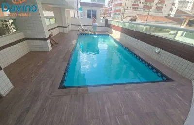 Apartamento mobiliado 150 metros do mar da praia da ocian sacada elevador piscina