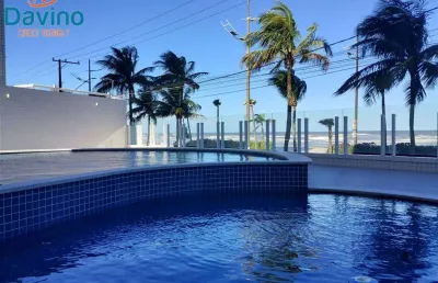 Belo apartamento pé na areia com 2 dormitórios, varanda gourmet, lazer completo por apenas r$520.000 à vista ou pelos bancos