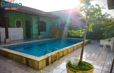 Casa 4 dormitórios 350 metros da praia do florida piscina espaço gourmet ocm churrasqueira