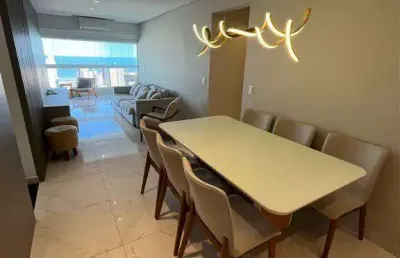 Apartamento mobiliado altissimo padrão vista pemanente para o mar sol da manha 3 suites ampla sacada