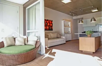 Apartamento com 1 quarto(s) e 1 banheiro(s) para alugar, 65 m² por r$ 6900 / mês