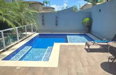 Casa em condomínio fechado com 4 quartos à venda na avenida octávio mangabeira, piatã, salvador por r$ 2.100.000