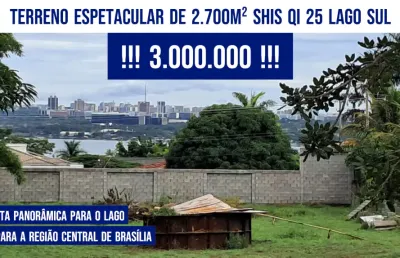 Terreno 2.700m² shis qi 25 lago sul  !!! 3.000.000 !!!
