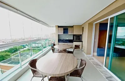 Apartamento para venda em guarujá, praia da enseada, 3 dormitórios, 3 suítes, 4 banheiros, 2 vagas