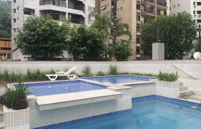 Apartamento para locação em guarujá, praia de pitangueiras, 3 dormitórios, 3 suítes, 4 banheiros, 2 vagas
