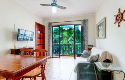 Apartamento para locação em guarujá, enseada, 2 dormitórios, 2 banheiros, 1 vaga