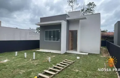 Casa a 250 metros da praia com 2 dormitórios à venda, 44 m² por r$ 278.000 - recanto do farol - itapoá/sc