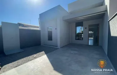 Casa com 3 dormitórios à venda, 77 m² por r$ 420.000,00 - paese - itapoá/sc