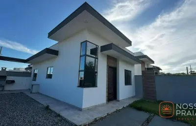 Casa com 2 dormitórios à venda, 59 m² por r$ 380.000,00 - volta ao mundo i - itapoá/sc